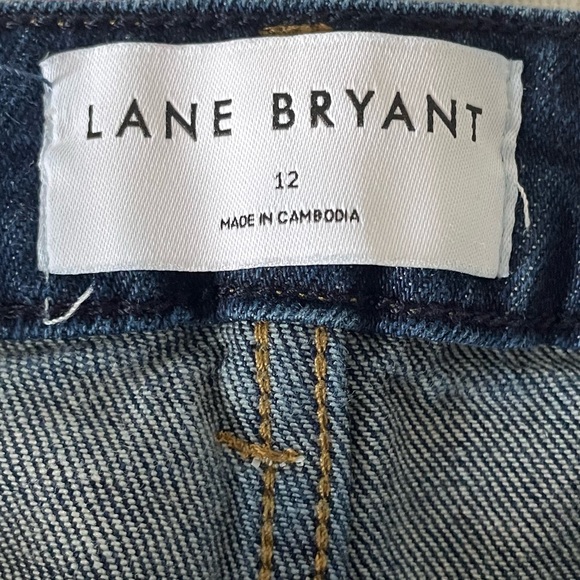 Lane Bryant Flex Magic Waistband Blue Mid Rise Boyfriend - Picture 12 of 13